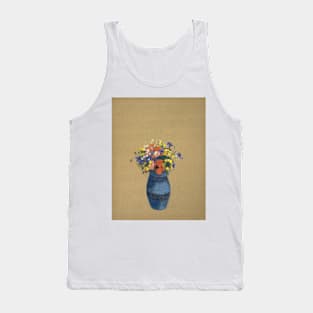 Vase of Flowers by Odilon Redon Tank Top